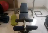 Gym all machines , stands and weights / plates and dumbells 4. 5lacs( Kettler machines)