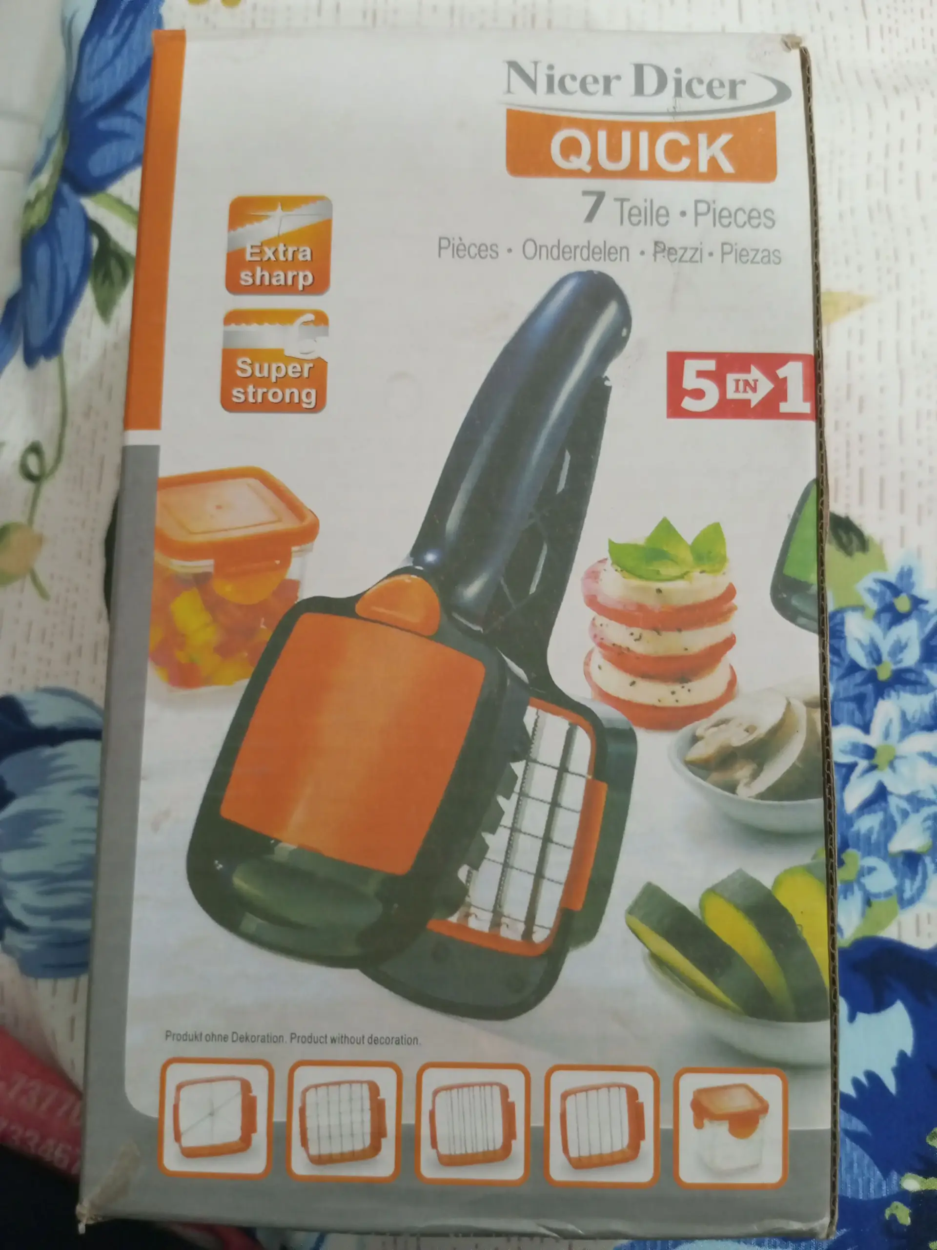 Nicer Dicer Quick 7 pieces (5 in 1) vegetable slicer