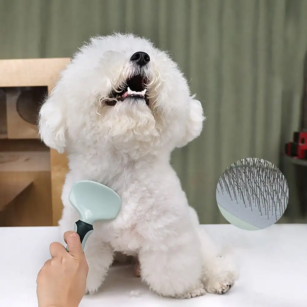 Complete Pet Grooming Kit – 2-in-1 Slicker Brush, Safety Nail Clipper & Detangling Brush S