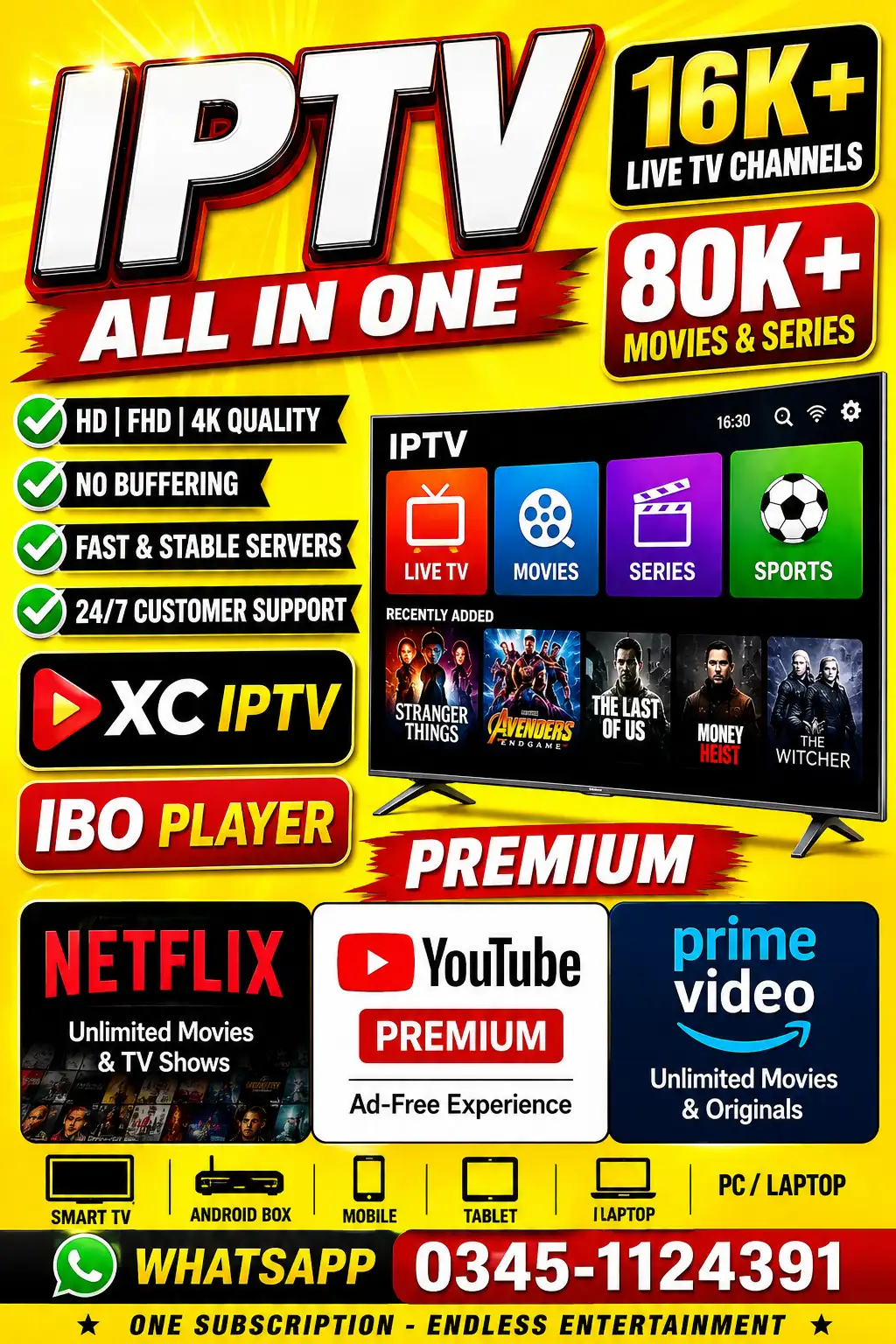 Super Fast IPTV – HD/FHD/4K | Free Trial Available