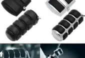Universal Heavy Bike Brake Pedal & Gear Shift Peg Cover Set – Non-Slip Rubber & Aluminum A