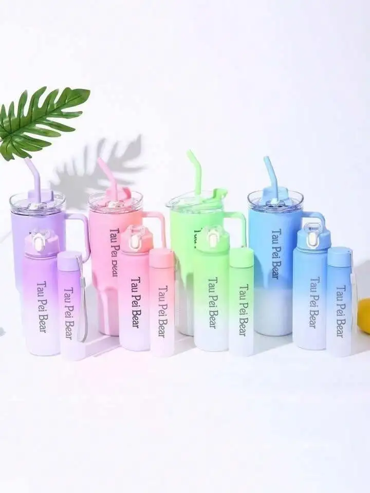 Pack of 3pcs Multicolour Tumbler Bottle set ✨