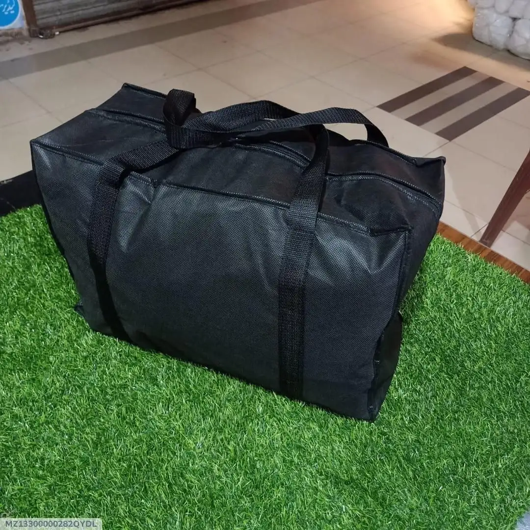 Premium Extra Large Waterproof Duffle Travel Bag – Black Color