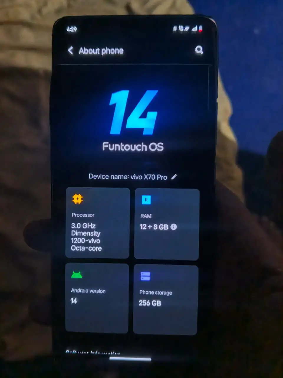 Vivo x70 pro 5G