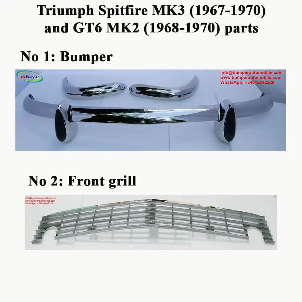 Triumph Spitfire MK3 (1967-1970) and Triumph GT6 MK2 (1968-1970)