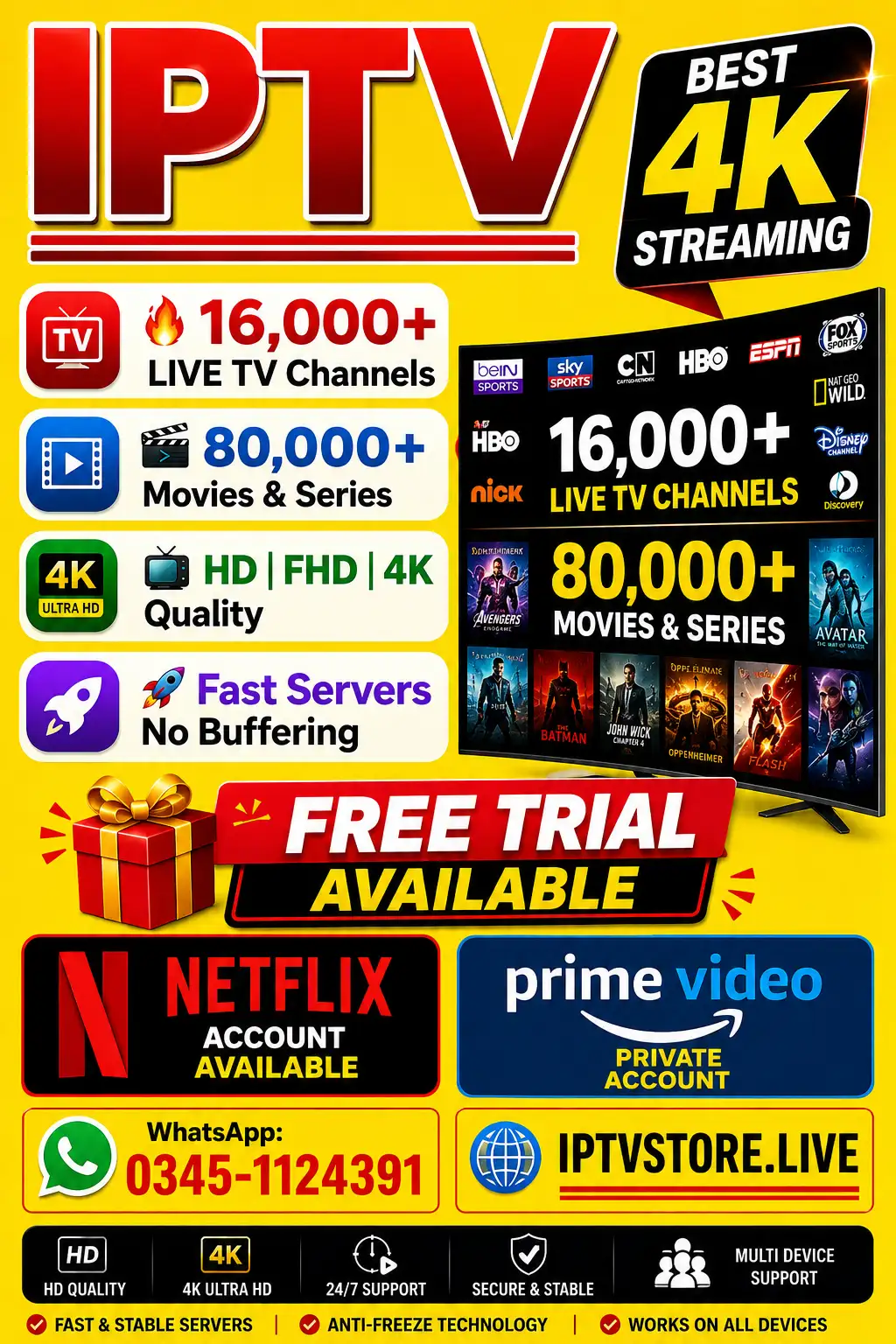 📺 IPTV App Code | XC IPTV | IBO Player | Smarters Pro