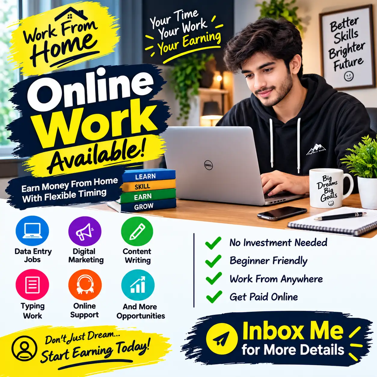 Education advertising website working available